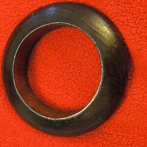 Hand carved wooden bangle brown. Artisan made.